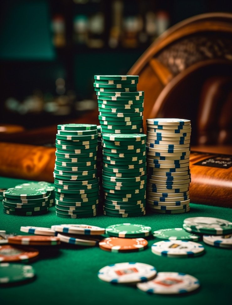 Antarmuka permainan Caribbean Stud Poker di meja live garasipoker