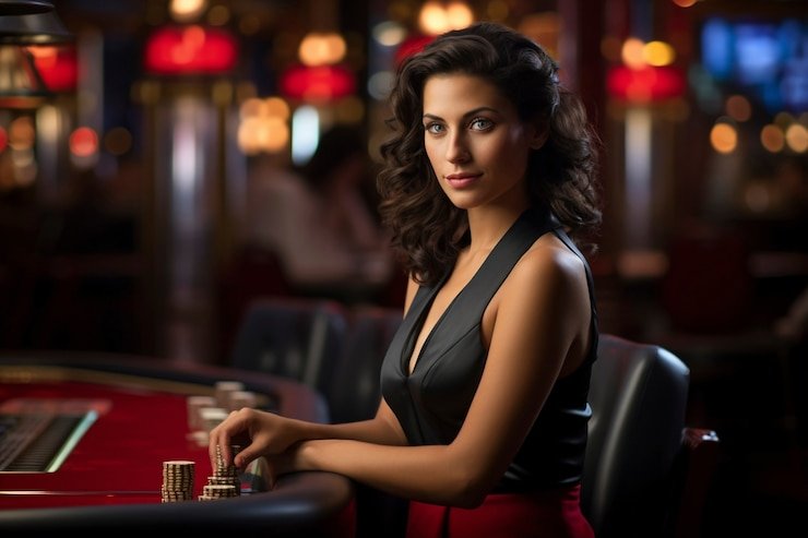 Studio live dealer garasipoker dengan peralatan broadcast profesional