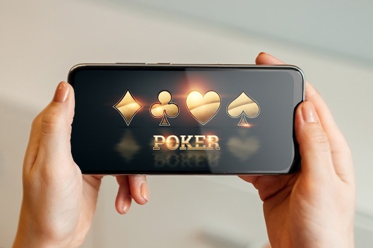 Antarmuka pemain garasipoker dengan live chat dan kontrol taruhan